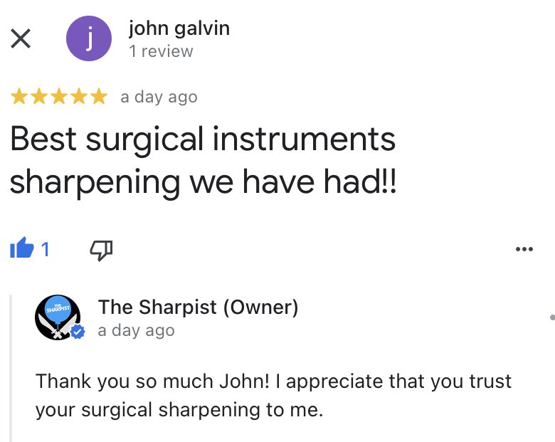 Medical Instrument Sharpening