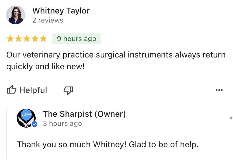 Medical Instrument Sharpening