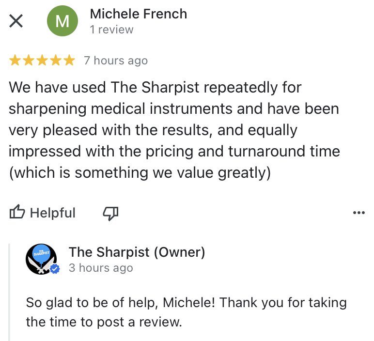 Medical Instrument Sharpening