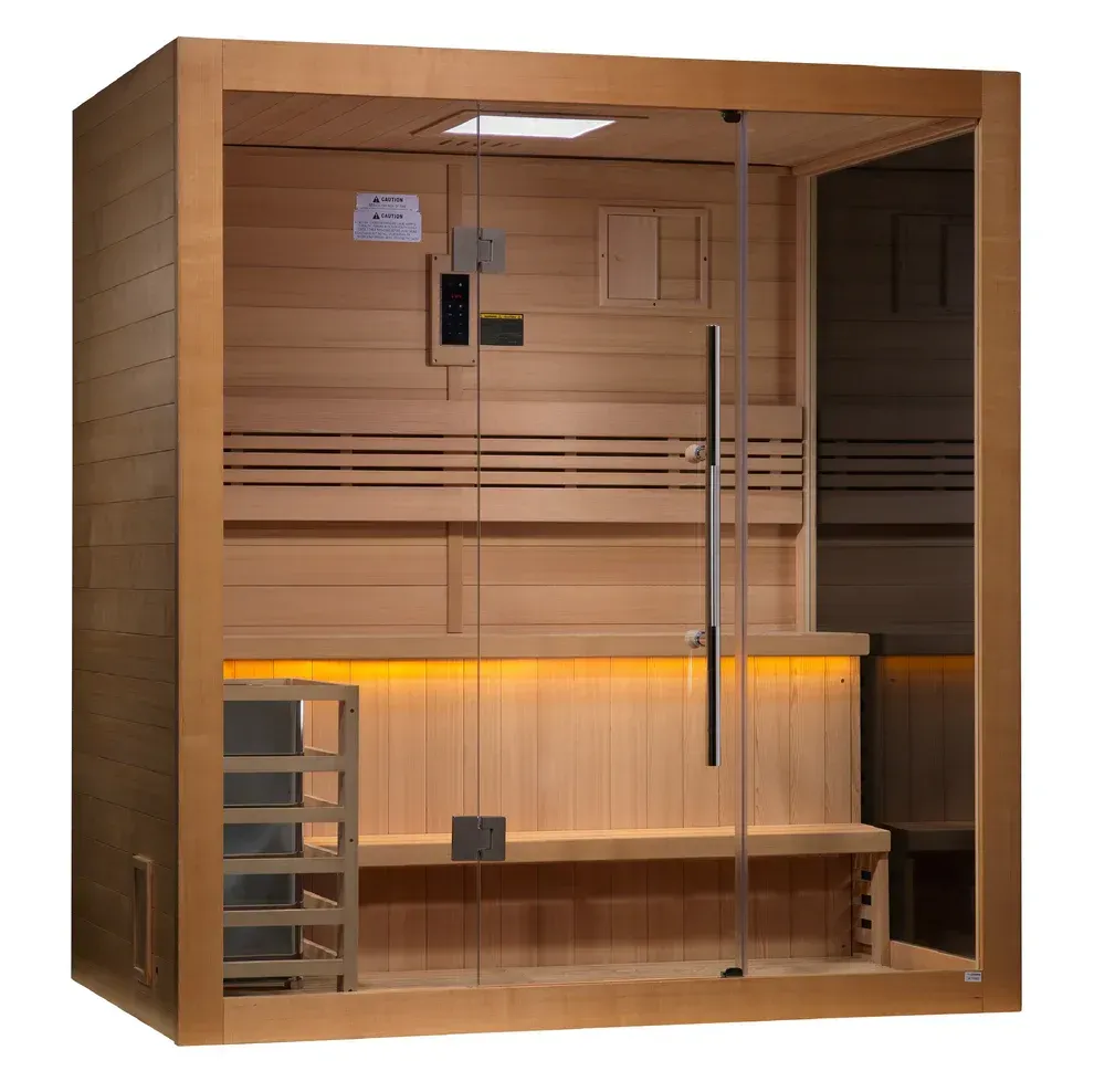 Pro 6 P6-5210-01 Near Zero EMF Far Infrared Sauna Clear Glass 1-2 Person Pro 6 P6-5210-01 Near Zero EMF Far Infrared Sauna Clear Glass 1-2 Person
