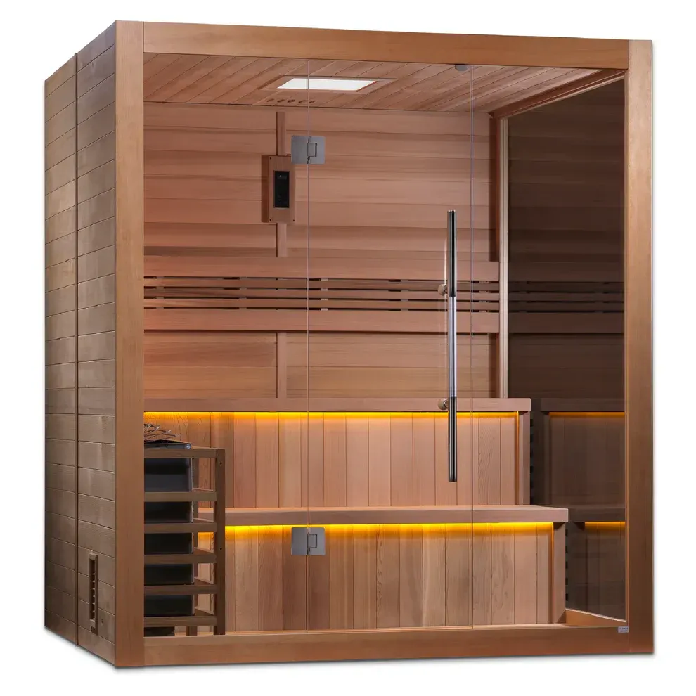Pro 6 P6-5210-01 Near Zero EMF Far Infrared Sauna Clear Glass 1-2 Person Pro 6 P6-5210-01 Near Zero EMF Far Infrared Sauna Clear Glass 1-2 Person