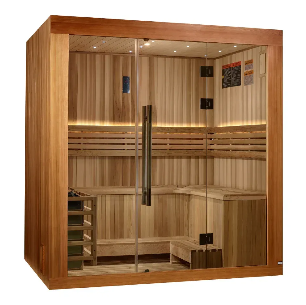 Pro 6 P6-5210-01 Near Zero EMF Far Infrared Sauna Clear Glass 1-2 Person Pro 6 P6-5210-01 Near Zero EMF Far Infrared Sauna Clear Glass 1-2 Person