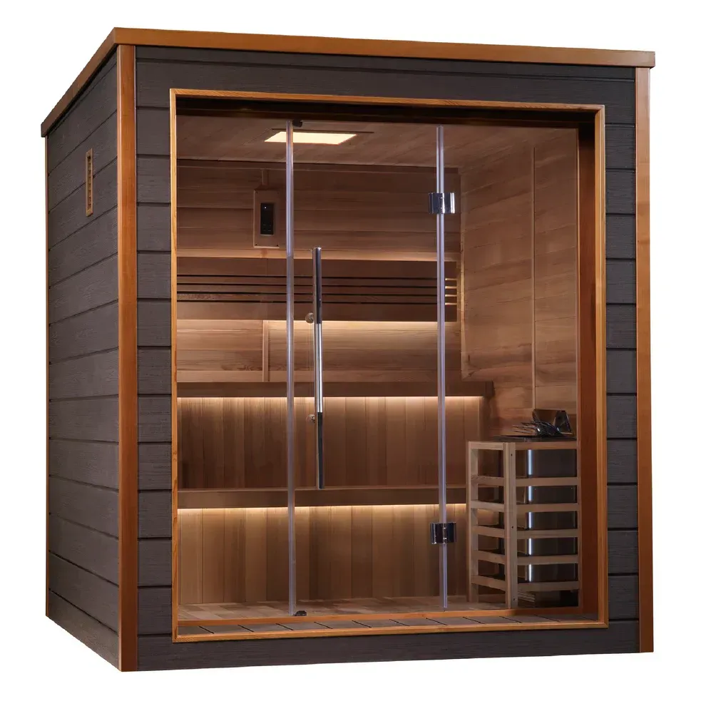 Pro 6 P6-5210-01 Near Zero EMF Far Infrared Sauna Clear Glass 1-2 Person Pro 6 P6-5210-01 Near Zero EMF Far Infrared Sauna Clear Glass 1-2 Person