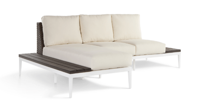 Stevie Mini-Sectional Chaise And Loveseat With Side Tables — Boothwyn, PA — Half Price Hot Tubs Stevie Mini-Sectional Chaise And Loveseat With Side Tables — Boothwyn, PA — Half Price Hot Tubs