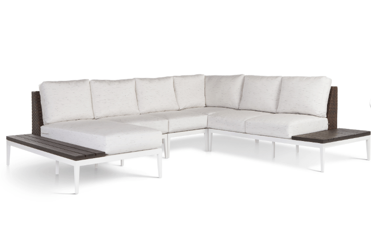 Stevie Sectional U-Shaped Asymmetrical 5pc With Chaise And Side Tables — Boothwyn, PA — Half Price Hot Tubs Stevie Sectional U-Shaped Asymmetrical 5pc With Chaise And Side Tables — Boothwyn, PA — Half Price Hot Tubs