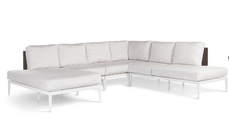 Stevie Sectional U-Shaped Asymmetrical 5pc With Chaise And Wraparound Cushions — Boothwyn, PA — Half Price Hot Tubs Stevie Sectional U-Shaped Asymmetrical 5pc With Chaise And Wraparound Cushions — Boothwyn, PA — Half Price Hot Tubs