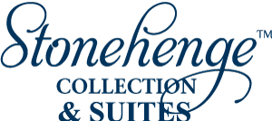 Stonehenge Collection & Suites logo in blue.