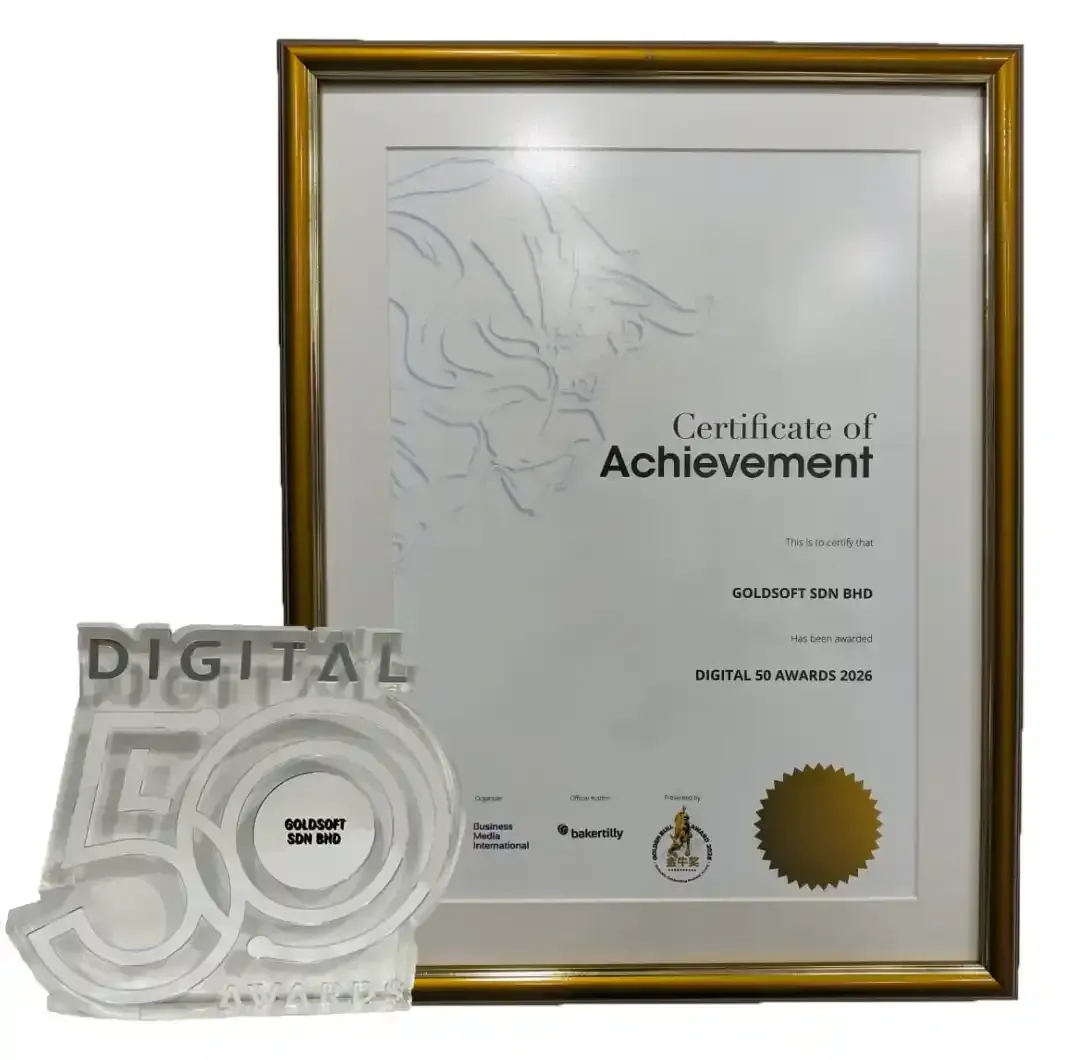 Goldsoft won Digital 50 Award 2026
