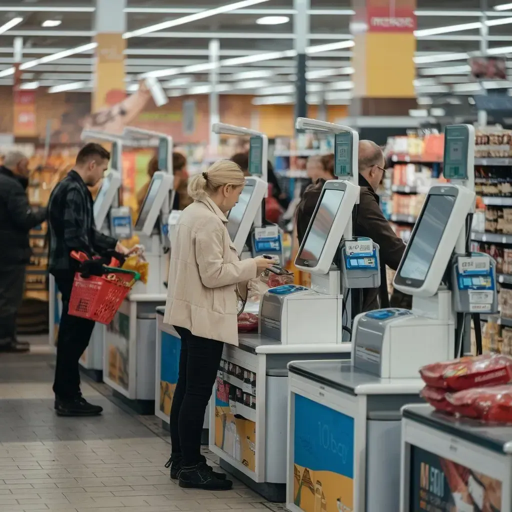 Pre-Scan & Pay Self-Checkout Kiosk