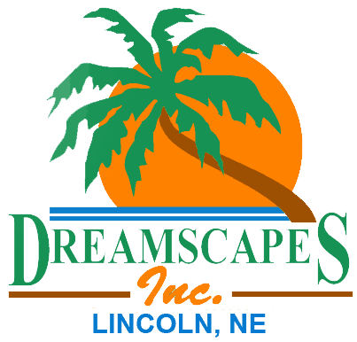 Dreamscapes Inc. Dreamscape Inc. logo with palm tree, orange sun, and Lincoln, NE text