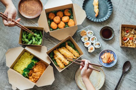 Varietà di piatti della cucina cinese