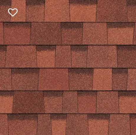 Close-up of a brown asphalt shingle roof.