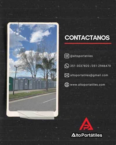 Banner de contacto para Alto Portátiles con teléfono, correo electrónico