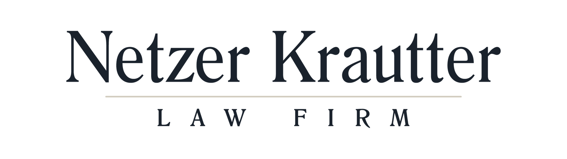 The logo for Netzer, Krautter Law Firm