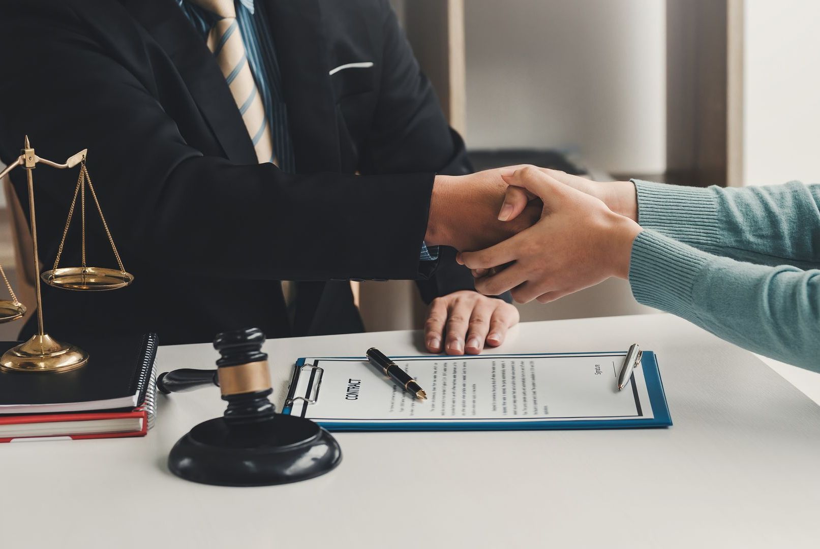 Pen signing a contract