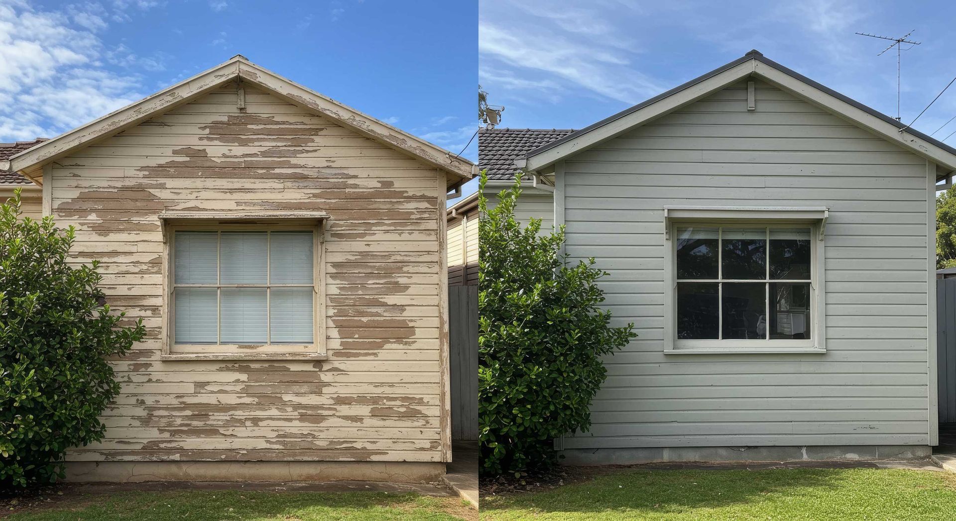 Before and After House Painting Transformation Bundaberg