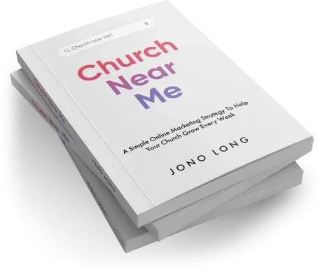 Book with the text 'Church Near Me
