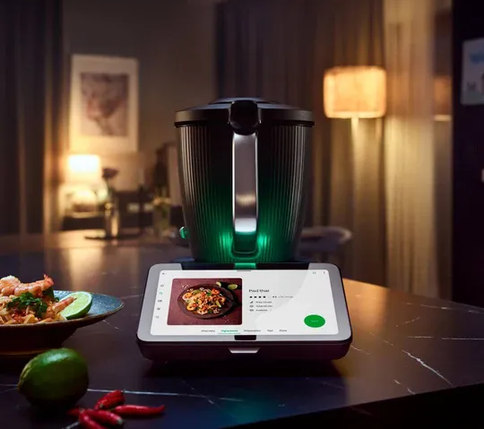 Smart Kitchen Appliance Beside a Tablet — Clare Quintieri Thermomix Consultant in Mareeba, QLD