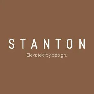 STANTON logo on a brown background with the tagline “Elevated by design.”