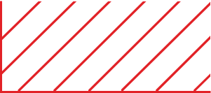 Red diagonal stripes on a white background, forming a simple striped border pattern