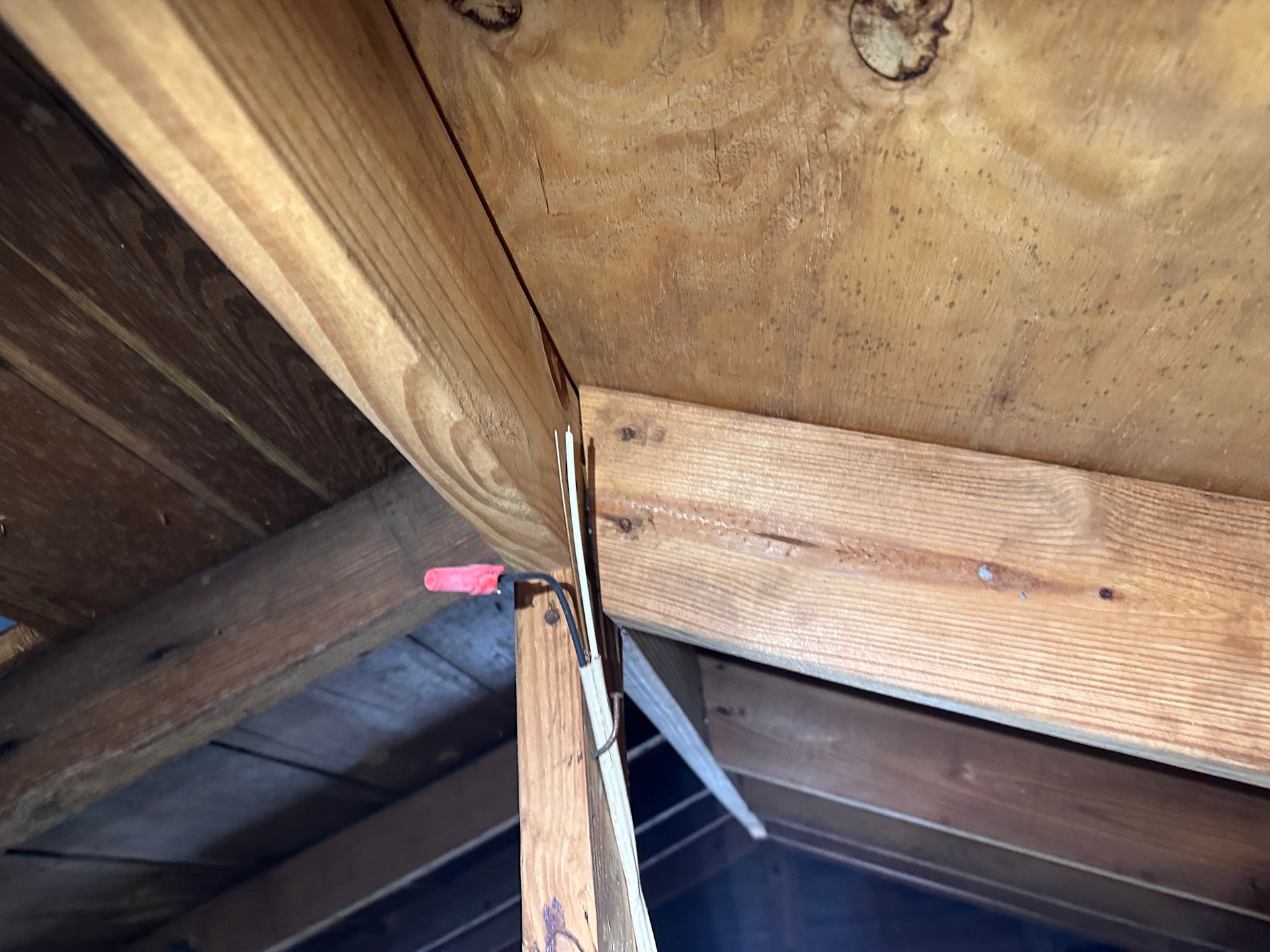 Exposed electrical wiring found during a four-point inspection of a Florida manufactured home