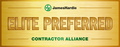 James Hardie Elite Preferred Contractor Alliance gold award plaque