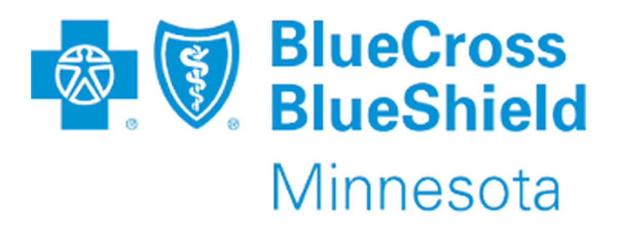 Blue Cross Blue Shield Minnesota logo with blue shield icons and text