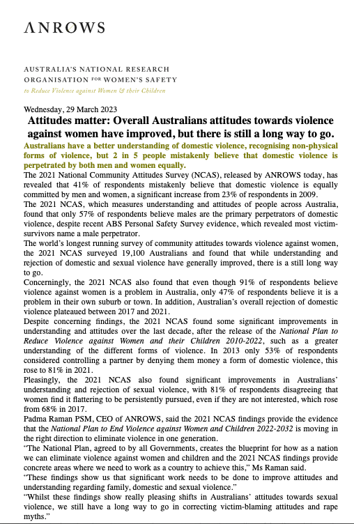 NCAS 21 Media Release