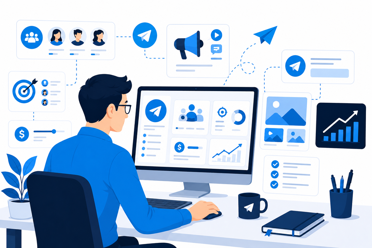 Launching Telegram ad campaigns after hiring with Telegram Ads campaign setup before launch