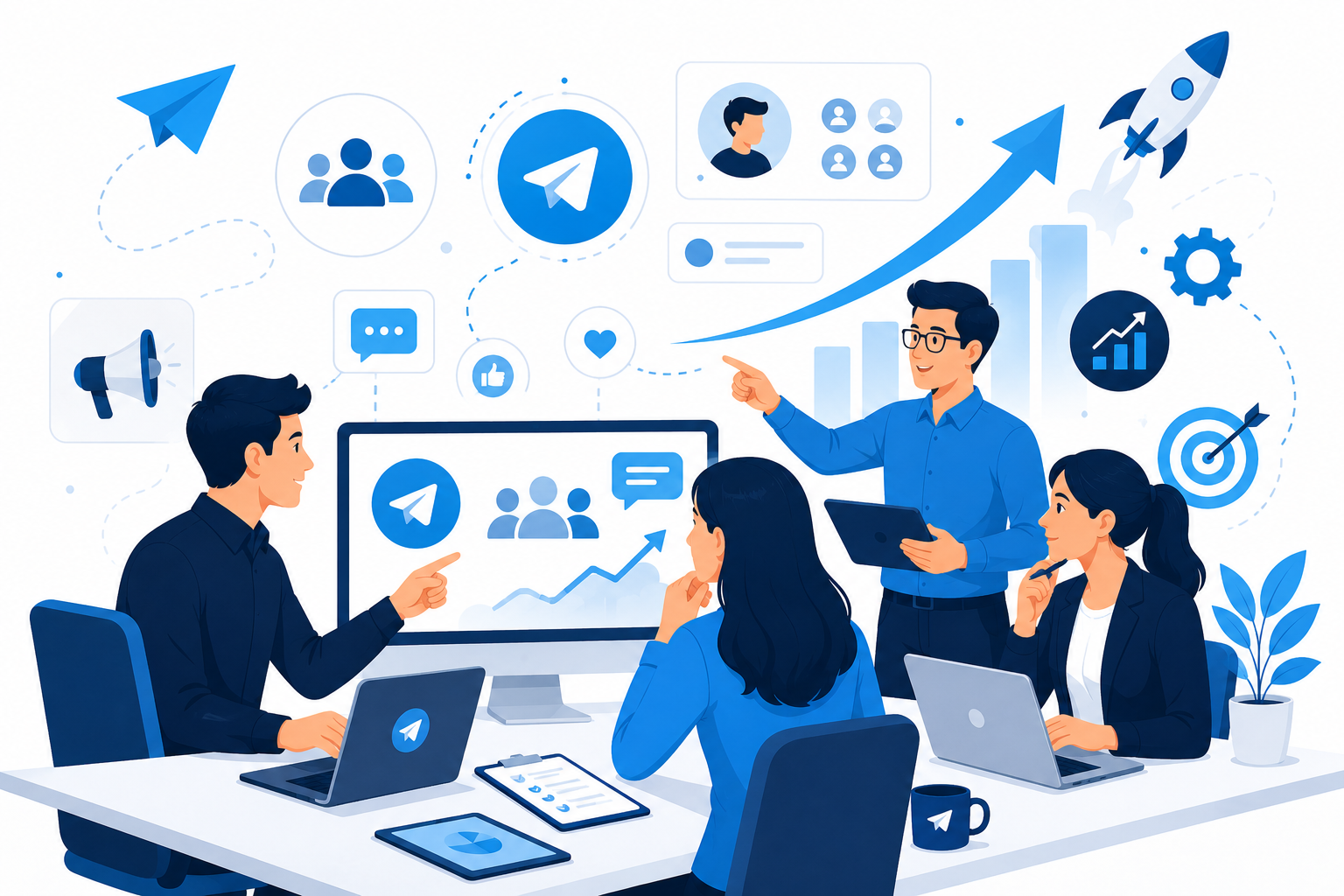 Launching Telegram ad campaigns after hiring with campaign optimization and growth strategy