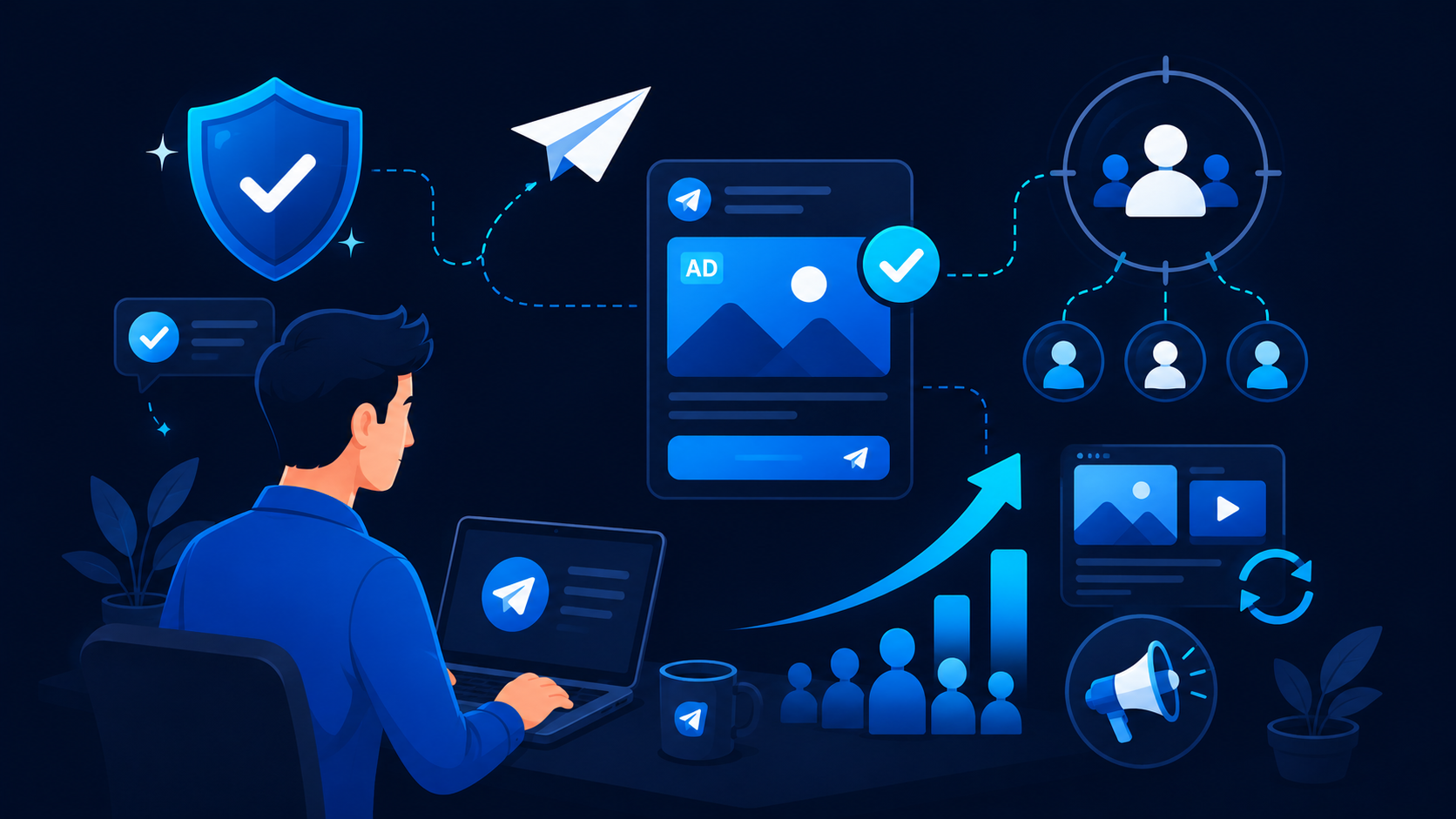 Ad approval support for telegram campaigns for optimizing compliant ads and campaign performance