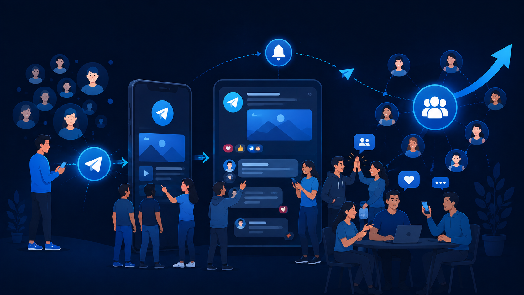 Telegram Ads funnel engagement strategy building subscriber relationships through content