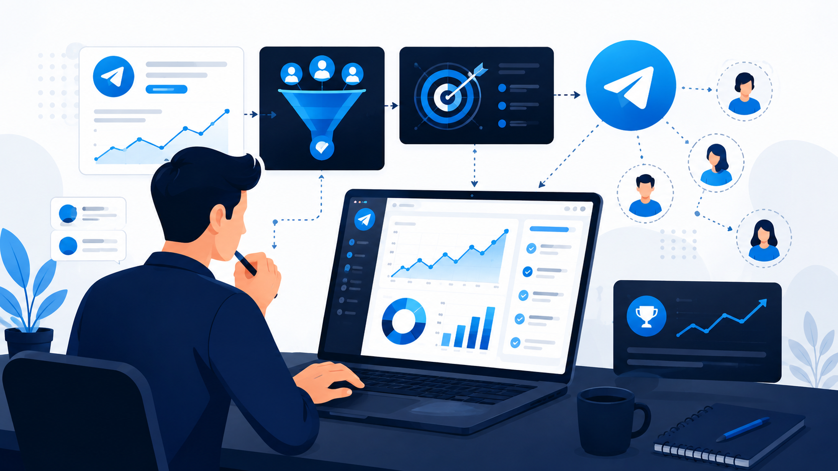 scaling strategies for telegram campaigns with data tracking and performance analysis