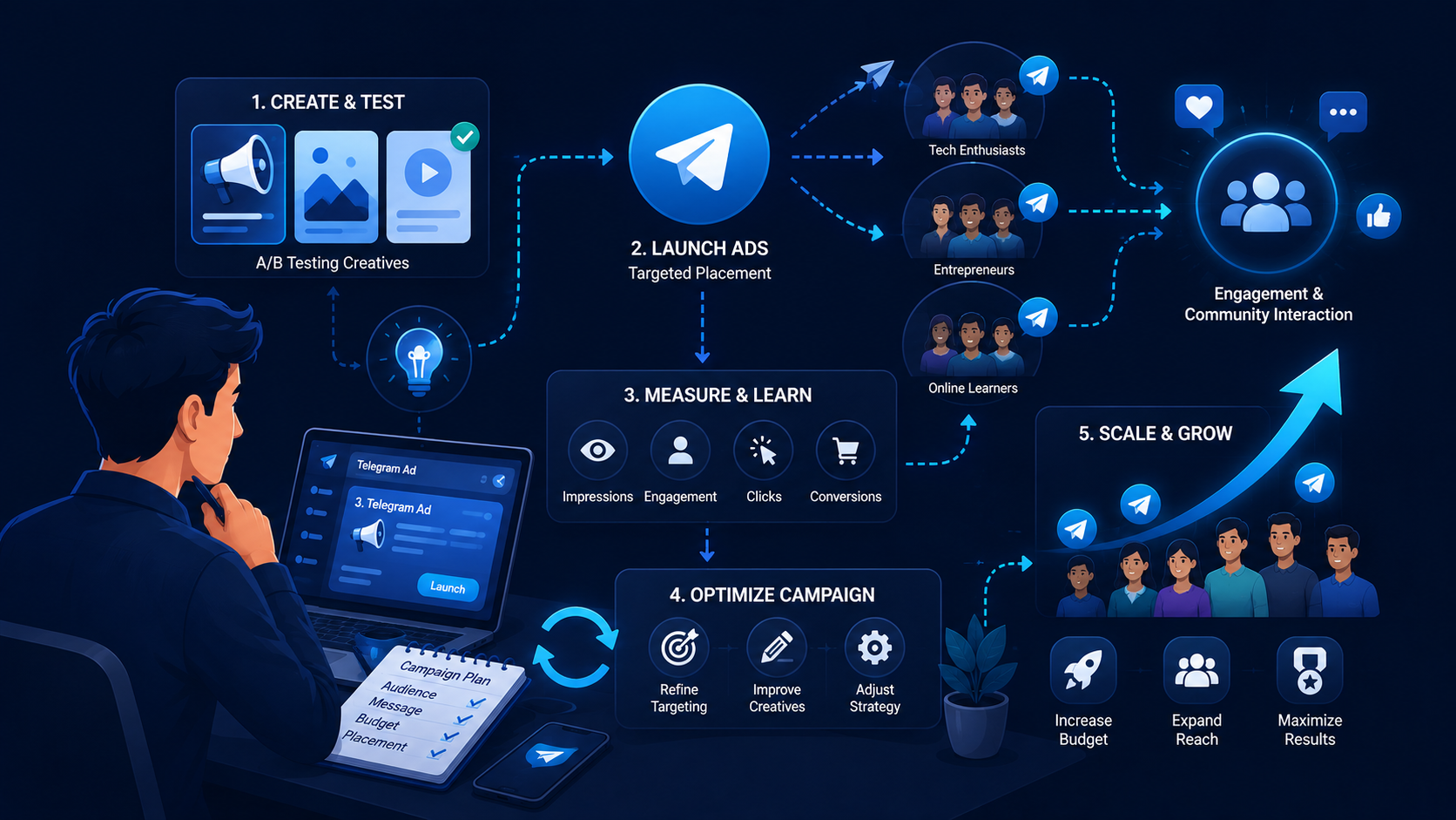 Understanding Telegram ad strategy through campaign optimization and performance tracking