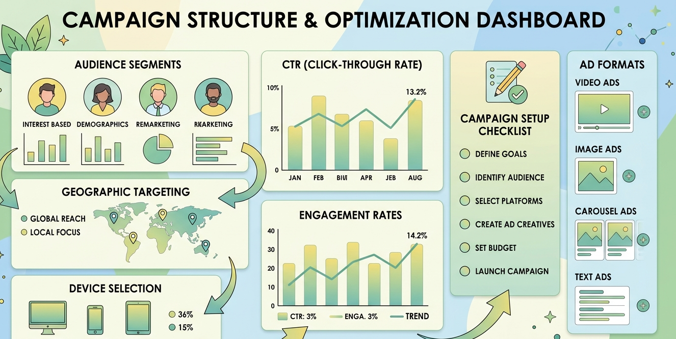 Detailed data dashboard of ad analytics. User engagement and audience type are major factors affecting Telegram ad costs.