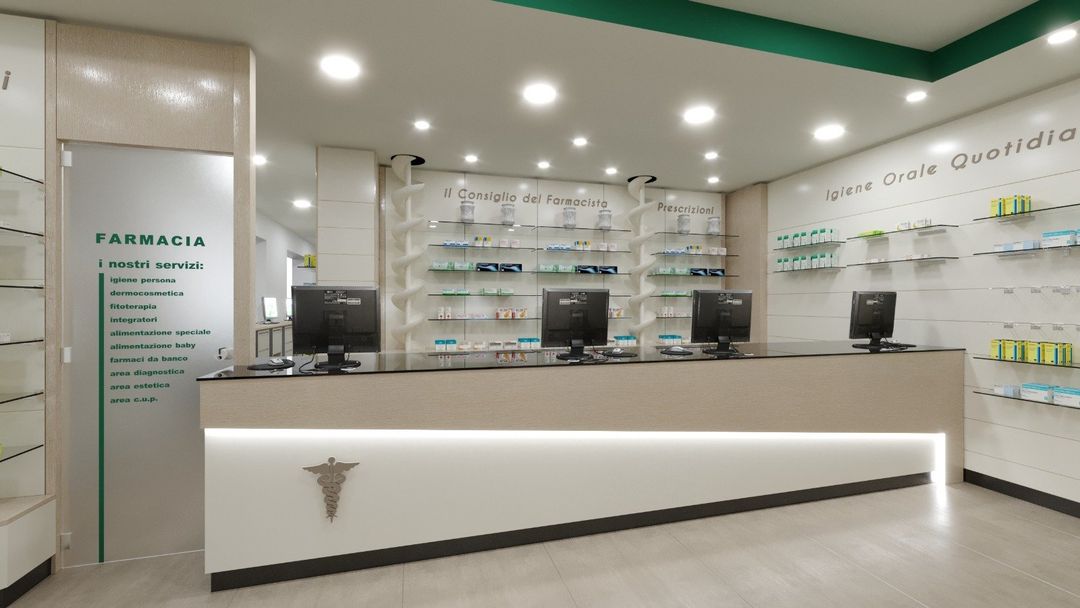 arredamento artigianale per farmacie