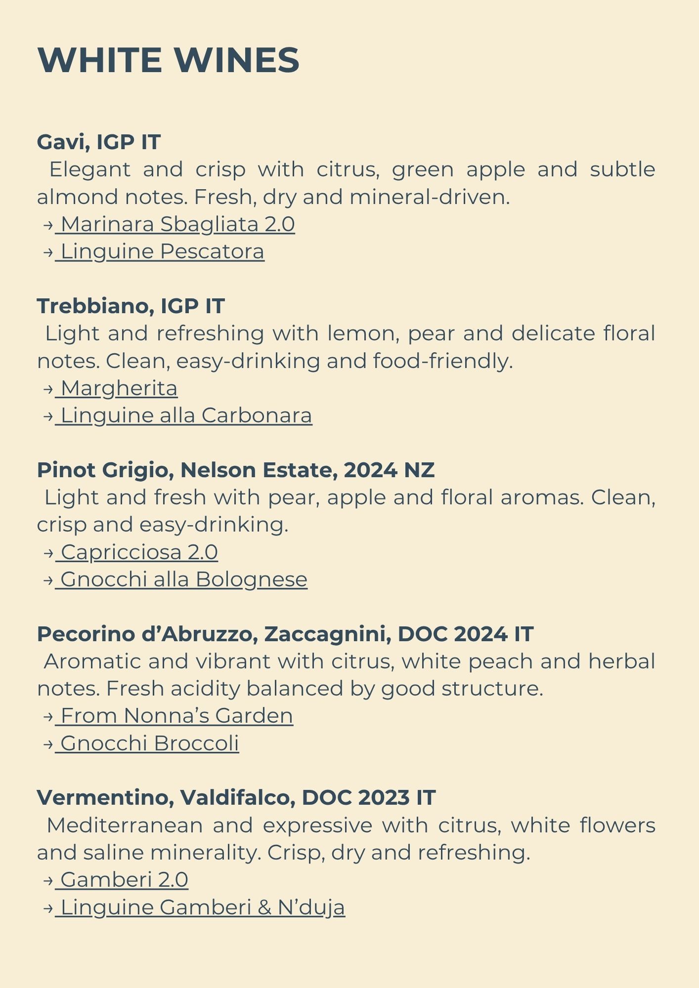 Shop225 Menu