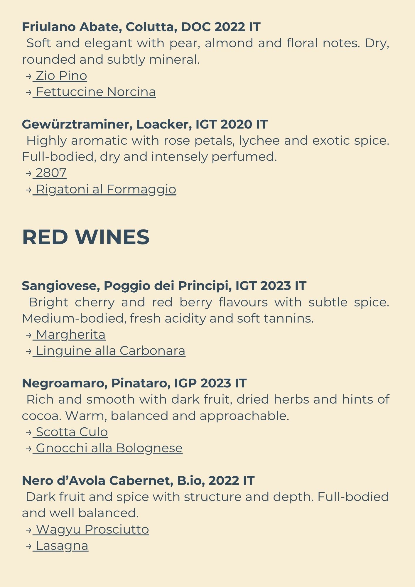 Shop225 Menu