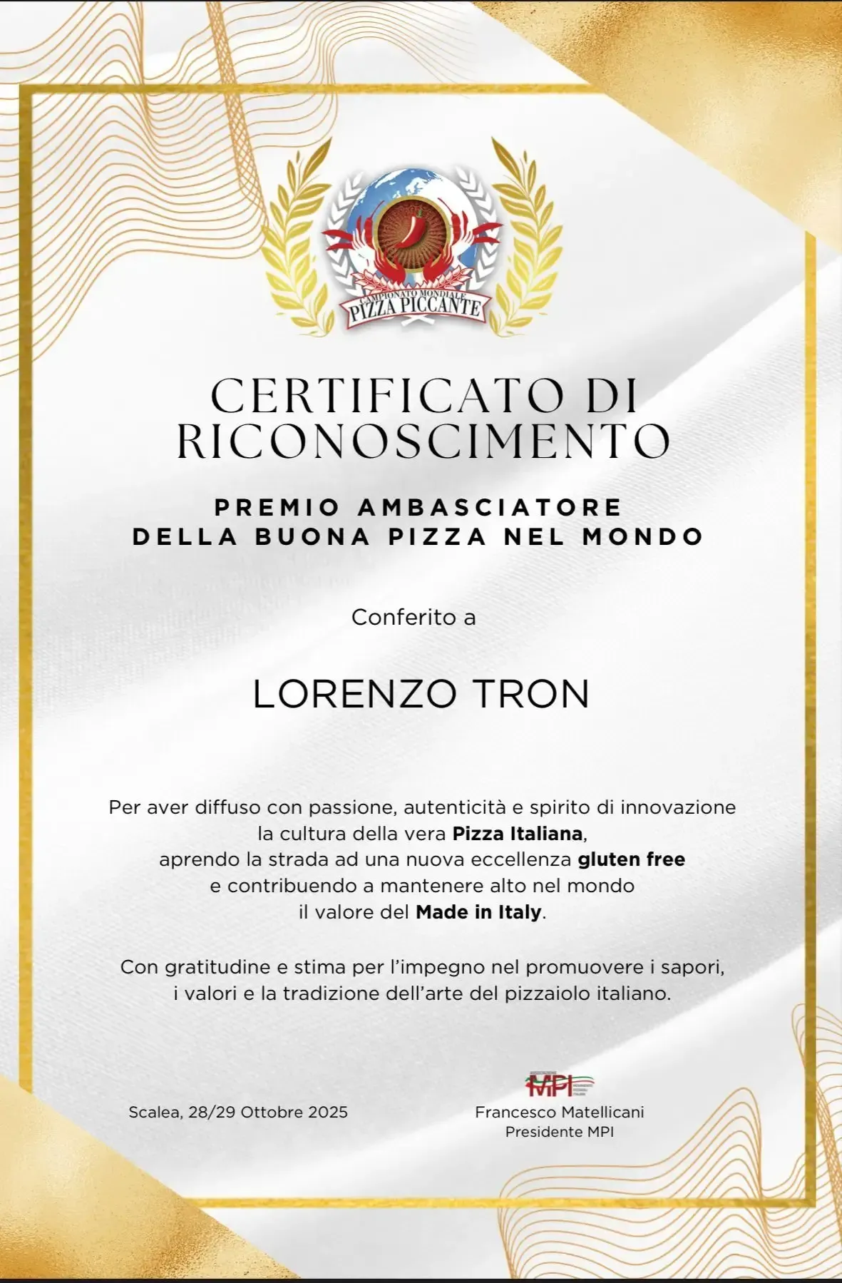 Gluten Free Award