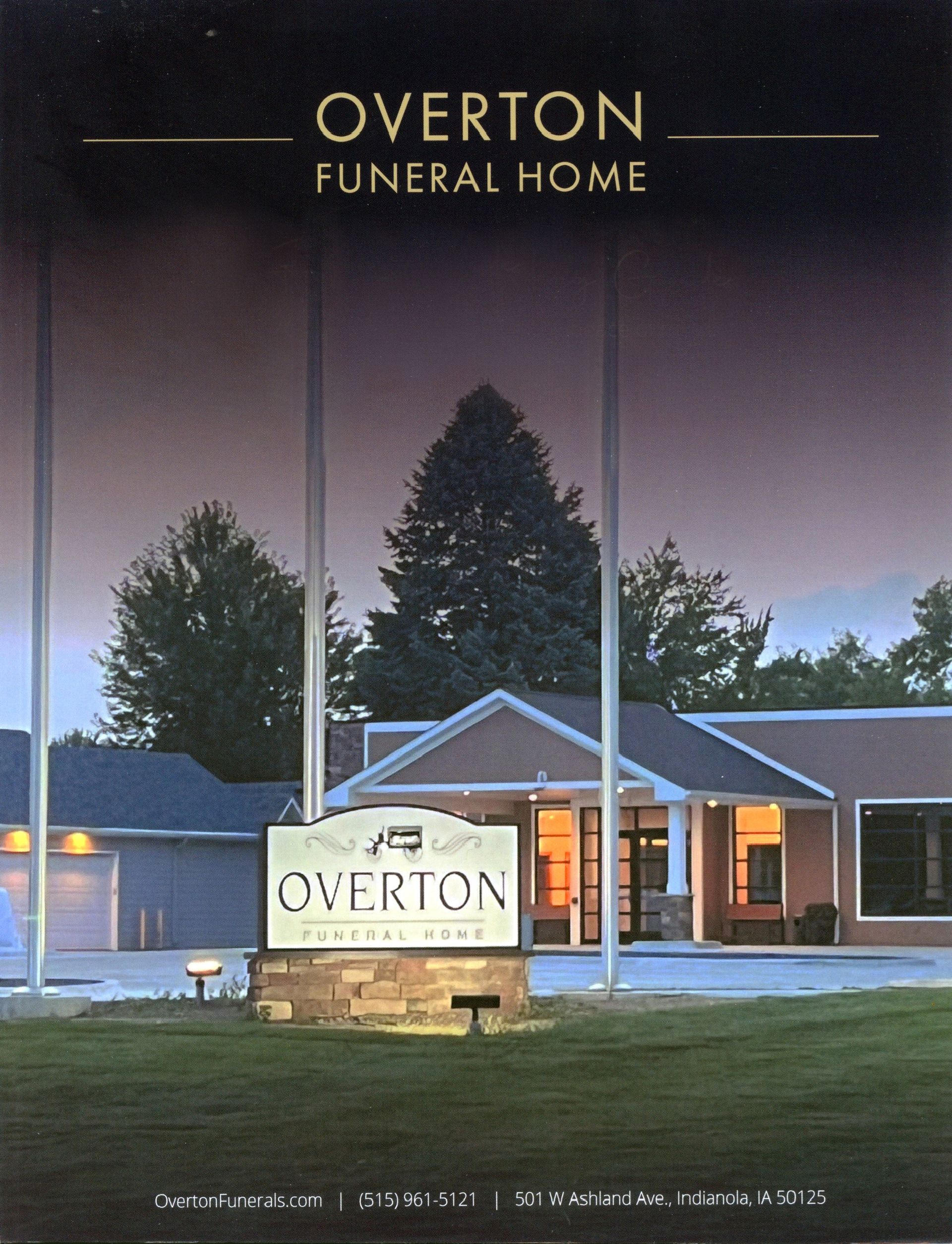 Funeral Home in Indianola, IA Overton Funeral Home