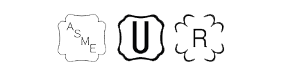 A black and white drawing of the letters u and r