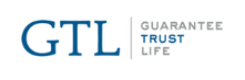 Logo for Guarantee Trust Life (GTL): Blue "GTL" text, with "GUARANTEE TRUST LIFE" in gray text to the right.