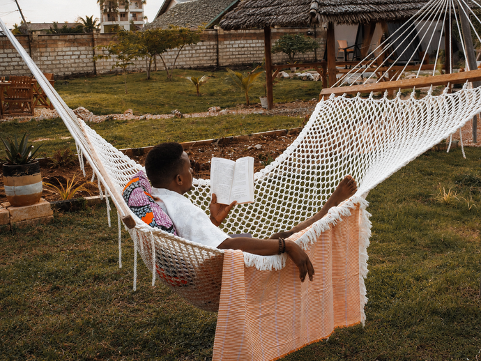 Rlaxing in the hammock