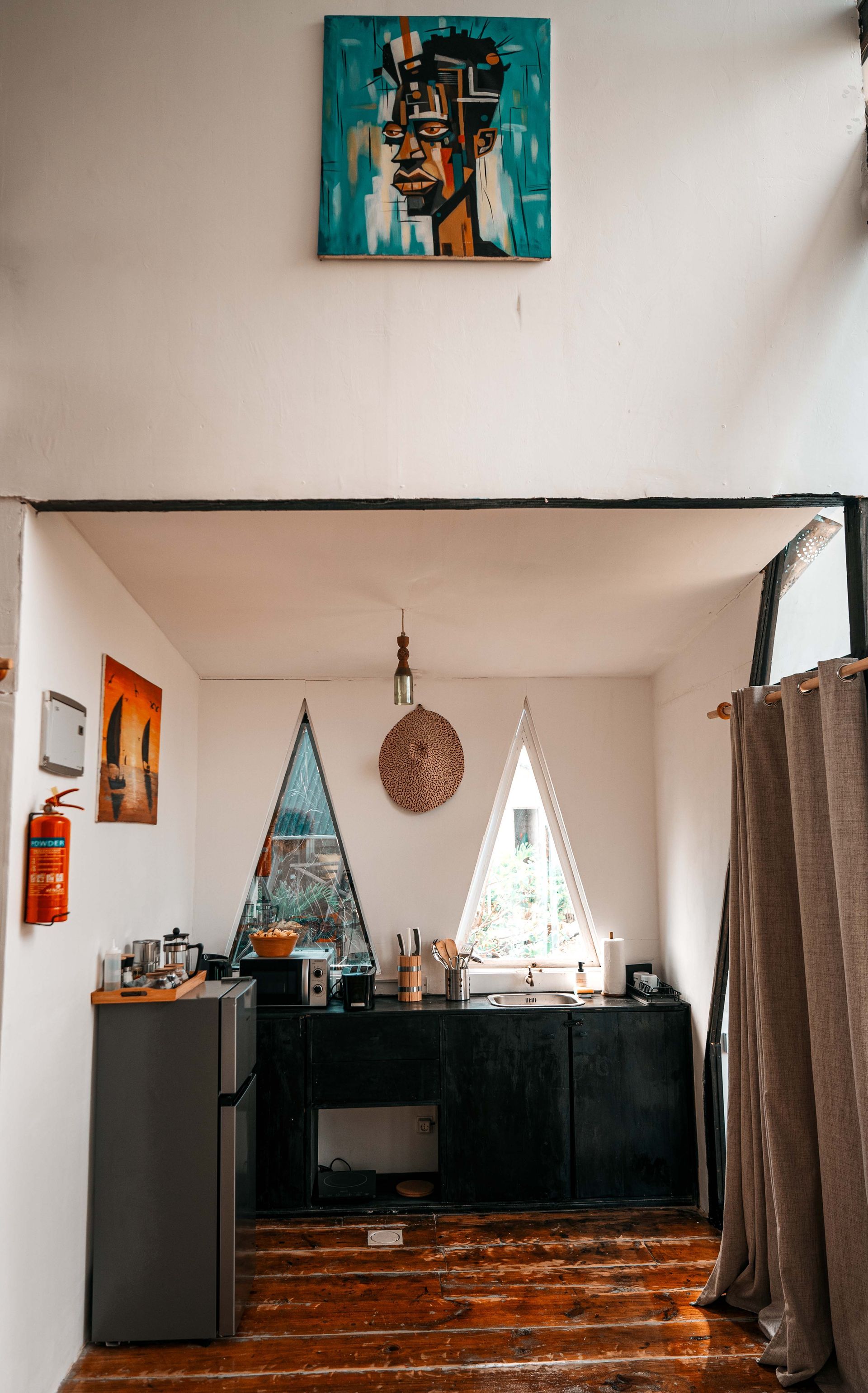 Kitchen in the large cabin