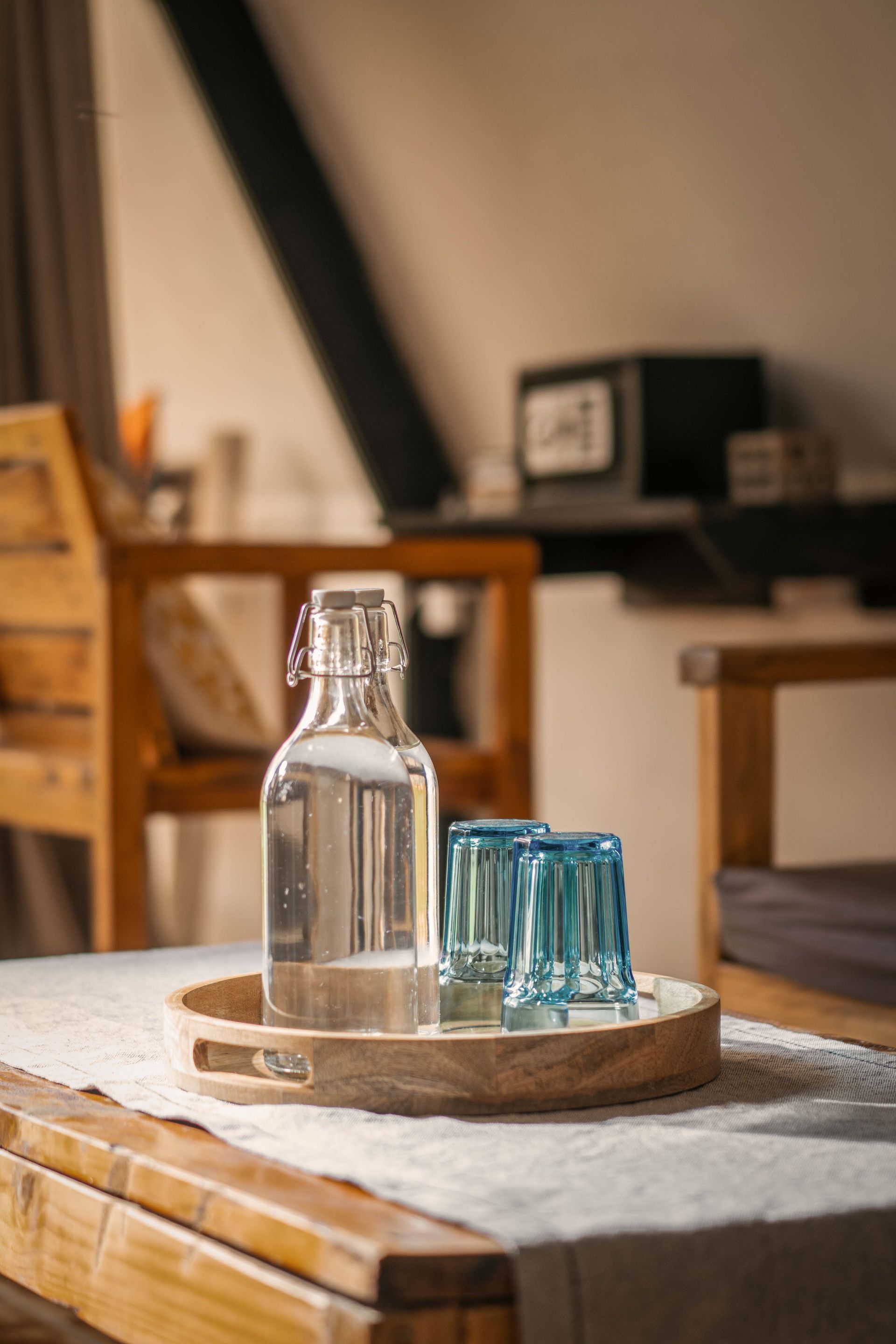 Detail on bottles