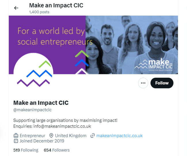 Make An Impact Twitter