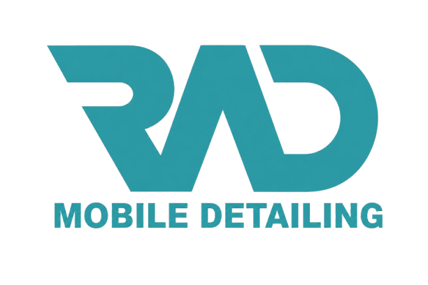 Teal RAD Mobile Detailing logo on a white background