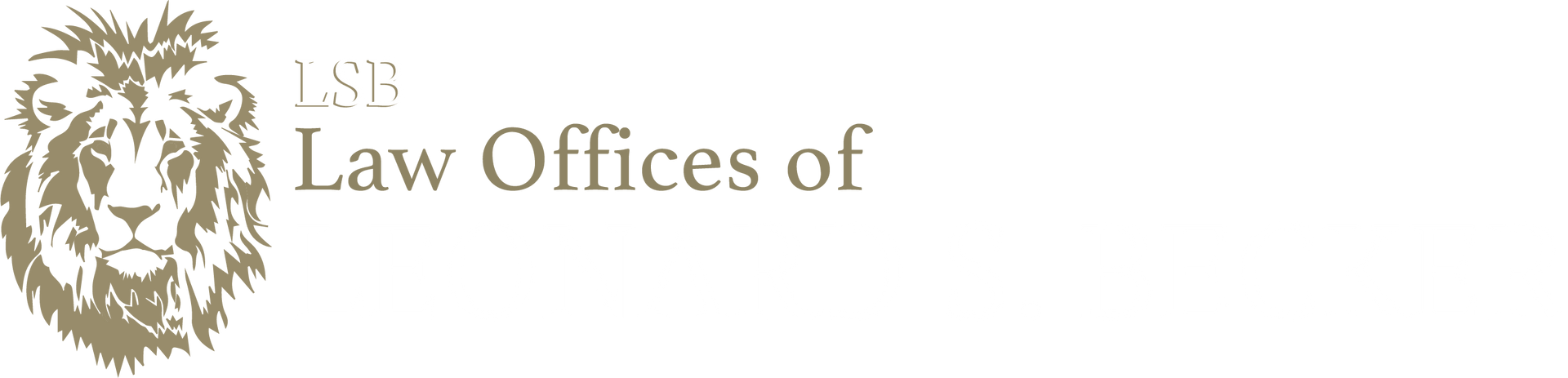 A logo for lsb law offices of law with a lion 's head.