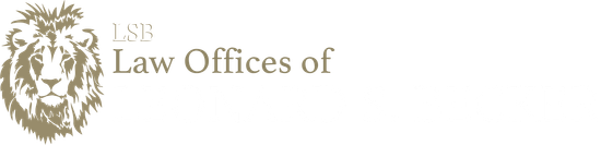 A logo for lsb law offices of law with a lion 's head.