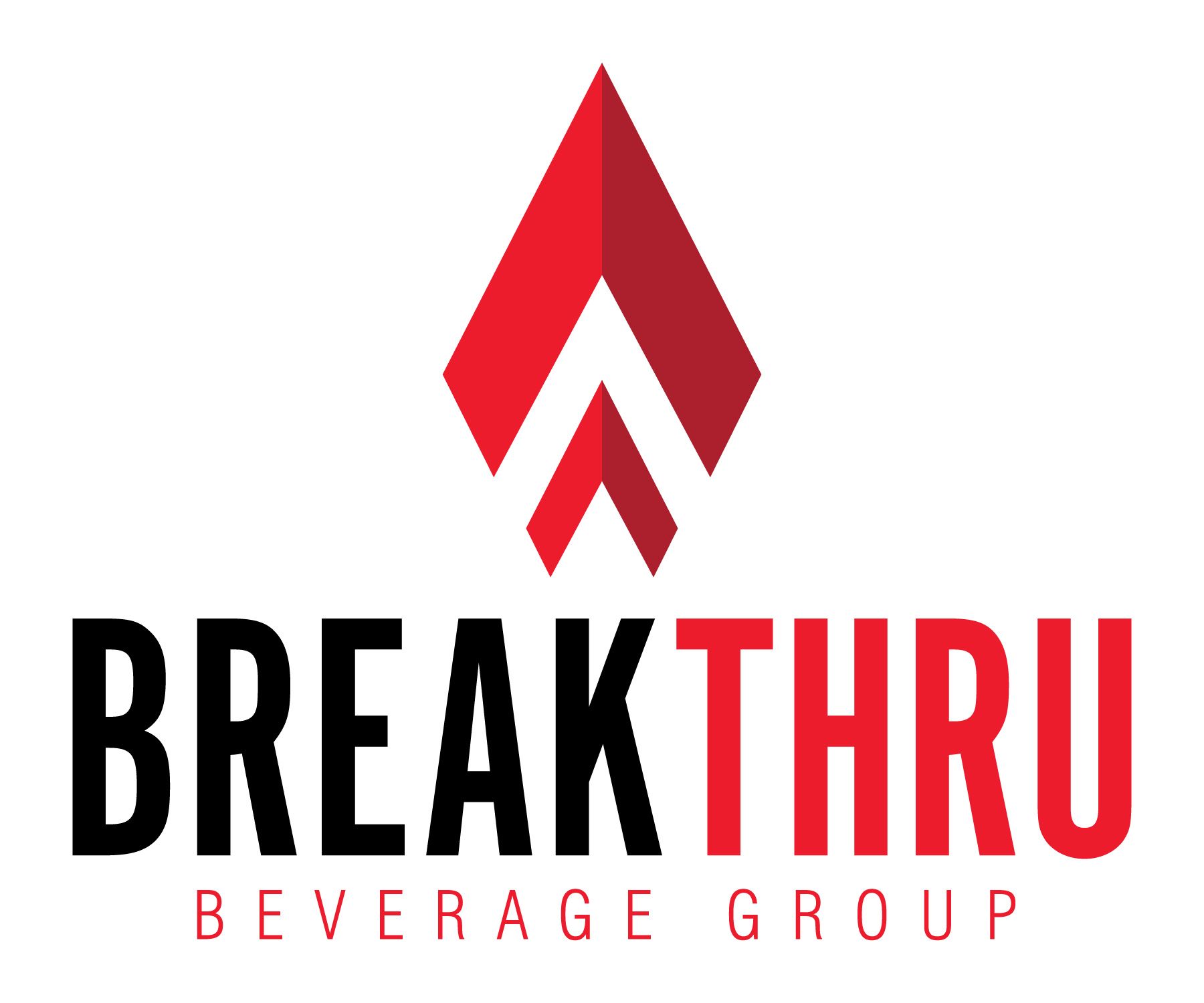 Breakthru Beverage Group logo with red icon and black-and-red text on white background
